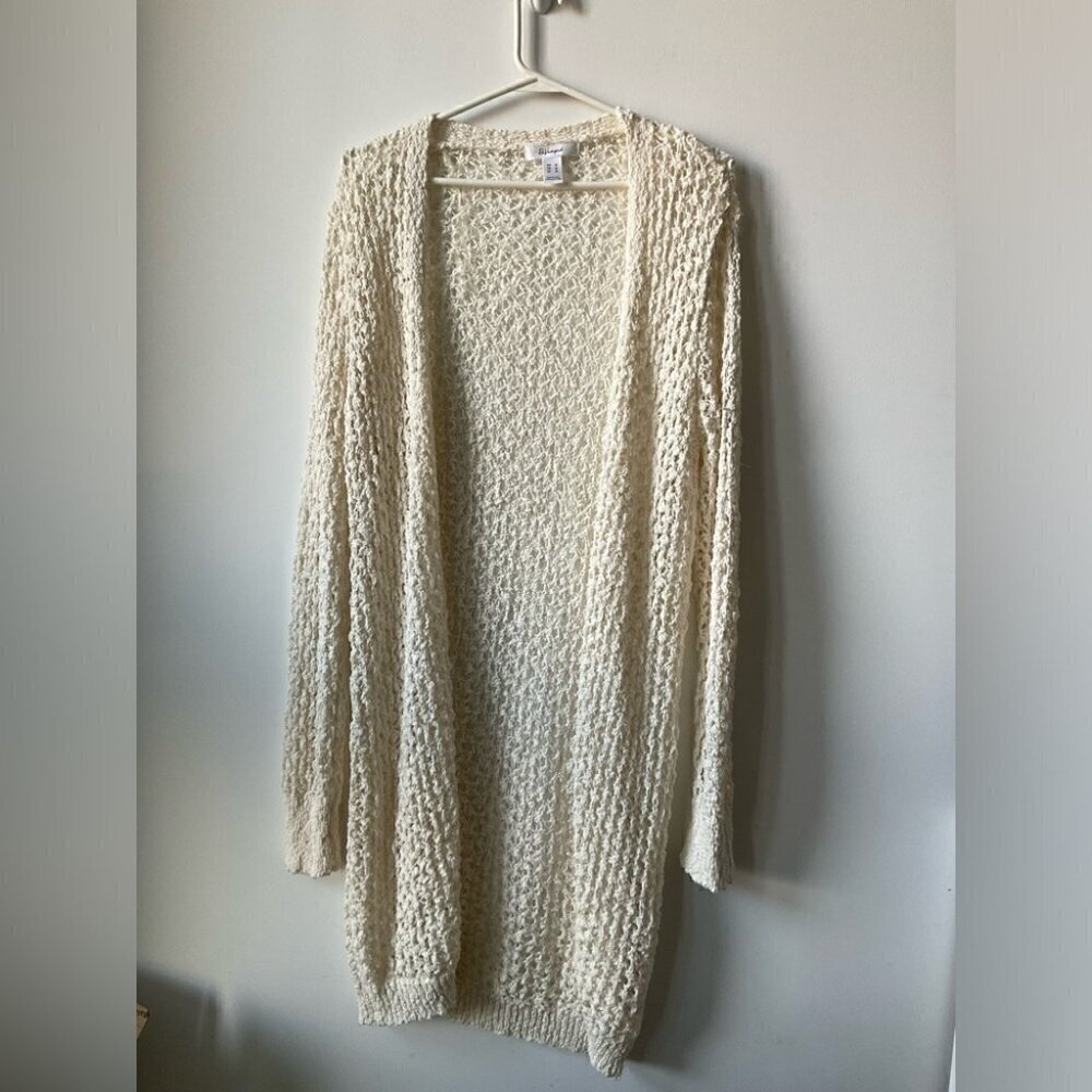 Revamped Long Open Knit Sweater  Size Medium
